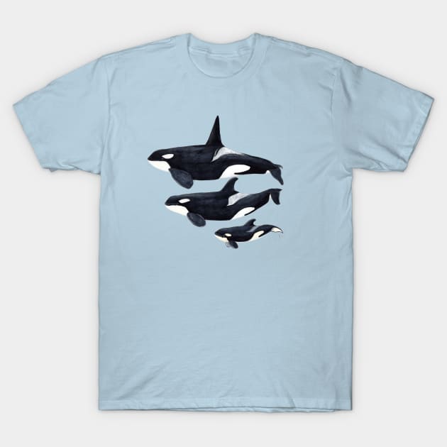 Orca family T-Shirt by chloeyzoard